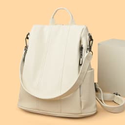 Luxury Brand Anti-Theft Women's Backpack High-Quality Leather Sac a Dos SchoolBag Knapsack for Female