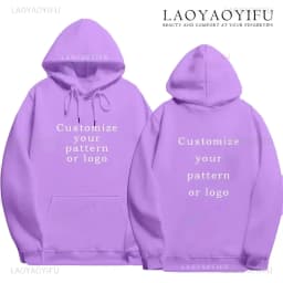 Customized Print Personalized Hoodie Warming and Comfort Sweatshirt Student Casual Custom Printed Text DIY Hoodie Fashion