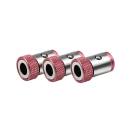 3pcs Magnetic Bit Holder Alloy Electric Magnetic Ring Screwdriver Bit Strong Non-slip Magnet Ring for Phillip Bit Magnetizer