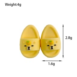 Miniature Cute Capybara Seal Slippers for Labubu Doll Accessories Stylish Casual Shoes for Playtime for Labubu Accessories Shoes