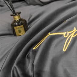 Svetanya Solid Cotton Embroidery Bed Linens Hotel Home Bedding Sets Sheet Pillowcase Duvet Cover Set