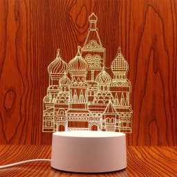 3D LED Lamp Creative 3D LED Night Lights Novelty Illusion Night Lamp 3D Illusion Table Lamp For Home Christmas Decorative Light