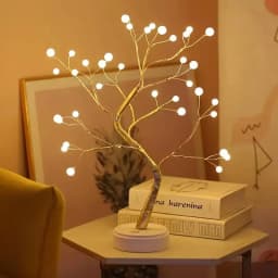 36 LED Pearl Tree Lamp for Tabletop Home and Bedroom Decoration Battery USB Operated Night Light with Soothing Ambient Light
