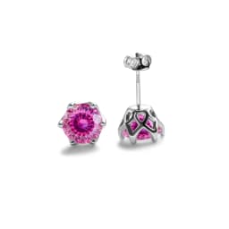 Real 925 Sterling Silver Classic Round Stud Earrings 0.5/1/2CT*2 D Color Moissanite Fashion Jewelry Womens Earrings For Party