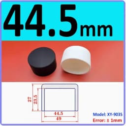 White Silicone Rubber Round End Cap Dust Seal Blanking End Stopper Protection Cover For Pipe Tube Furniture Pads 3mm-68.5mm