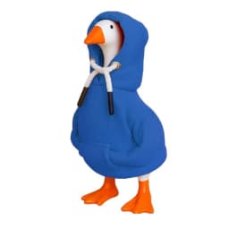 5 Inch Goose Outfits Red Hoodies Soft Solid Color Mini Porch Goose Hoodies Desk Goose Outfits Clothes for Table Decoration