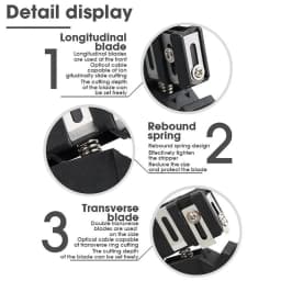 1pc 45-162/163/165 Coaxial Cable Stripper Fiber Optic Stripper Transverse Tube Stripper Fiber Bundle Tube Stripper Accessory