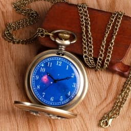 Retro Little Prince Quartz Pocket Watch Antique Bronze Hollow Pendant Necklace Watch Romantic Gift