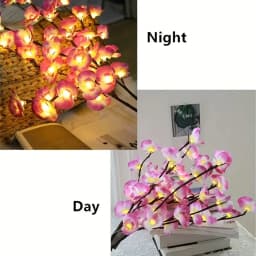 1PC Phalaenopsis Tree Light Decoration String Lights Battery Operated Fairy Light For Home Bedroom Room Party Wedding Decoration