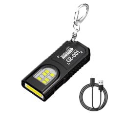 USB Rechargeable Torch With Pen Clip Powerful Mini Outdoor Working Lantern With Magnetic Portable Keychain LED COB Flashlight