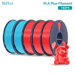 SUNLU 5KG PLAPLUS Filament 1.75MM Neatly Arranged No Knots No Bubble Eco-Friendly Non-Toxic Odorless Bright Color Good Toughness
