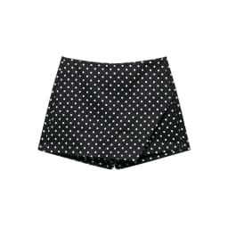 Women's Asymmetric Solid Color Skort Casual Side Zipper Shorts Skirts for Spring Summer Fashion