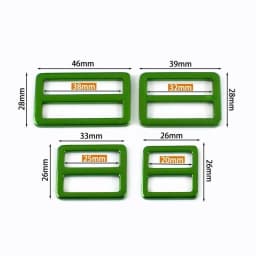 5/10Pcs 20/25/32/38mm Metal Tri-Glide Slider Clasp Bag Straps Buckles Handbag Backpack Strap Adjust Buckle DIY Bags Accessories