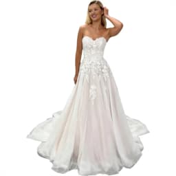 Customized Boho Sweetheart A-line Tulle Wedding Dresses Sleeveless Lace Appliques Bride Dress Long Bridal Gown vestidos de novia