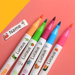 Personalized Waterproof Name Stickers for School - Custom Tags for Kids Backpacks, Lunch Boxes & Bottles, Durable DIY Labels