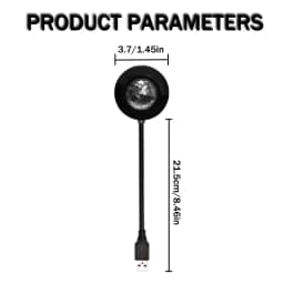 USB LED DJ Light Dynamic RGB Magic Ball Music Rhythm Pickup Lamp WIth For Home Decor Festival Gift Party Car Ambient Lighting