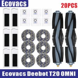 Ecovacs Deebot T20 Omni T20e Accessories Main Side Brush Mop Cloth HEPA Filter Dust Bag Replacement Spare Parts