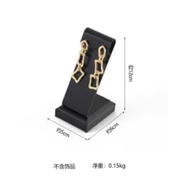 High Grade Black Leather Watch Display Rack Bracelet Earrings Display Plate Pearl Jade Rack Counter Jewelry Exhibition Props