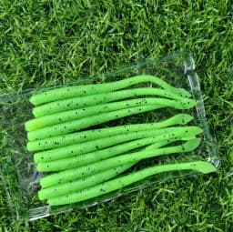 MUKUN 10PCS Stick Soft Bait 10cm 2.3g Silicone Worm Sinking Minnow Swimbait Wobblers Freshwater Bass Pike Soft Fishing Lures