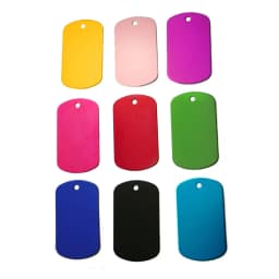 100Pcs Anodizing Aluminum Dog Tag Name Dog ID Tags for Dog Collar Personalized Pet ID Dog Name Tag Customized Engraving