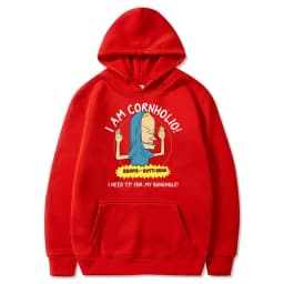I Am Cornholio Hoodie Beavis and Butt Head Sweatshirt I Need T P for My Bunghole Hoodies Beavis Scary Art Gift Men Clothes Tops