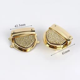 2Pcs Metal Turn Twist Lock Buckle Purse Spring Latch for Bags DIY Handbag Locks Clasp Bag Closure Sewing Hardware Accessories