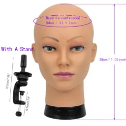 New Mannequin Head Wig Stand With Adjustable Wig Tripod Stand Holder For Wigs Making Display With T Pins /Wig Cap For Free Gift