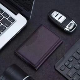 MagSafe Compatible PU Leather Card Wallet Foldable Magnetic Card Holder 6 Card Slots Kickstand Phone Back Wallet For iPhone
