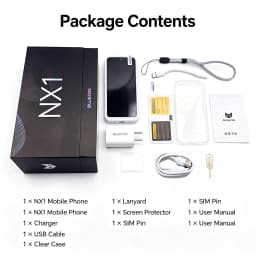 BLUEFOX NX1 4.0" Mini Smartphone Android 15 4GB 64GB/8GB 128GB ROM 4G LTE Dual SIM Compact Touch Screen Mobile Phone