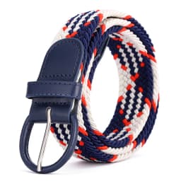 Women's Elastic and Elastic Woven Belt in One Outfit, Casual and Versatile Denim Belt for Men and Women