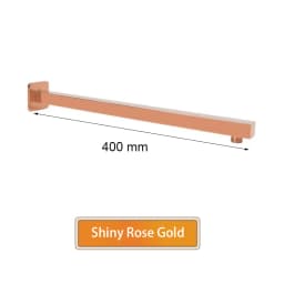 Bathroom Accessories Shower Arm Square Wall & Ceiling Mounted Shower Head Support Brushed Gold, Black, Gold, Rose, Gun Metal