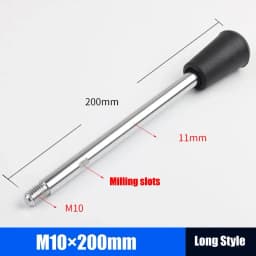 M6-M12 Fixed Long Grip Handle Bakelite Knob Handle Work Rod Machine Tool Work Handle Bar Bench Drill Accessories