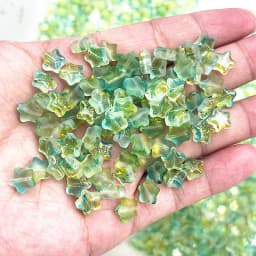 New 30pcs 8mm Five-pointed Star Matte Glass Beads Loose Spacer Beads for Jewelry Making DIY Handmade Bracelets Earrings