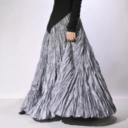 High Quality Women Spring Long Skirts Wide Hem Pleated Design High Waist A-Line Dance Maxi Skirts Faldas Femme Streetwear