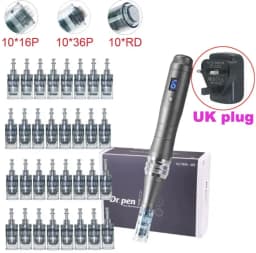 Dermapen Ultima M8 With 32 Cartridge Wireless Derma Microneedle Pen Skincare Kit MTS Treatment Professionals Use Beauty Machine