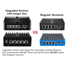 Topton New Intel N150 Firewall Computer N5105 J6412 7305 Soft Router 4x2.5G I226 LAN Industrial Fanless Mini PC PfSense OPNsense