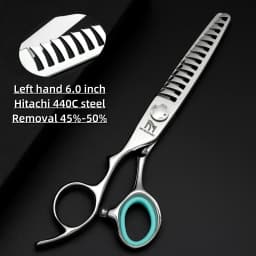 Professional Left Hand Scissors,6-6.5-6.8 inch Hair Cutting Scissors,Japanese 440C Steel,High Quality Barbershop Accessories