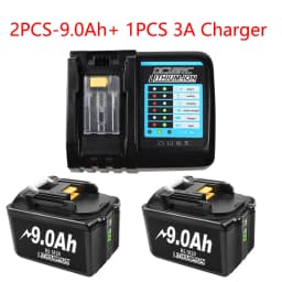 18V 9000mAh Replacement Battery Compatible for Makita BL1830B BL1840B BL1860 BL1890 BL1815 BL1830 LXT400 Cordless Drills