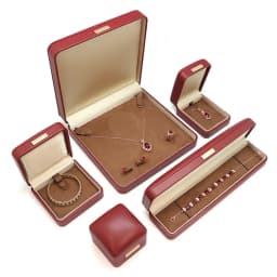 High Quality PU Leather Jewelry Gift Box Luxury Organizer for Rings Earrings Necklaces Pendants Bracelets
