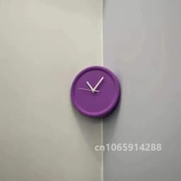 8 Inch Corner Wall Clocks Minimalist Wall Art Clock Bedroom Mechanism Silent Watches Living Room Luxury Desktop Watch Home Decor