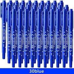 3/50/100Pcs/set Oil Double Tip Art Black Permanent Paint Marker Pen for Plastic Wood Stone Metal Glass Doodling Marking Graffiti