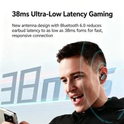 KEBIDUMEI Bluetooth 6.0 In-Ear Earbuds Mini True Wireless Headphones ANC Noise Cancellation Earphones IPX7 Waterproof Headsets