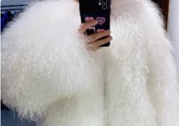 New 100% True Mongolia Sheep Large Size Fur Coat Sheep Fur Jacket Thick Warm Overcoat Hot Factory Outlet Discount