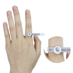 UK US EU Standard Measure Gauge Belt Ring Sizer With Magnifier Finger Size Coil Screening Jewellery Tools Custom Logo