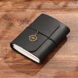 A5 Three Fold Journal Real Leather Notebook Refillable Vintage Style Diary Traveler Note Books Back to School Gift