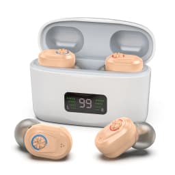 Wireless Mini Noise-cancelling Hearing Aid for Seniors, HD Digital Display, With Large-capacity Battery Charging Box