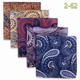 5 PCS Mens Pocket Square Set Assorted Handkerchief Multi Styles Paisley Floral Suit Large 32cm Hanky Business Accessories
