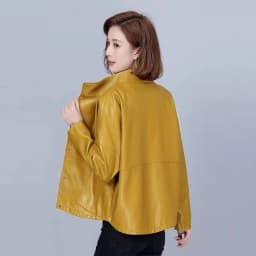 High-Quality PU Leather Jacket Women's 2024 Spring Autumn New Coat Short Korean Outwear Imitation Sheepskin Loose Ladies Tops