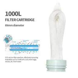 BROVA Whole House High Flow UF Water Purifier 0.01μm Stainless Steel Mineral Filter with Washable Reusable PVDF Membrane 1000L