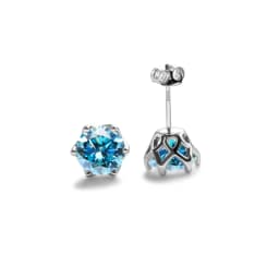 Real 925 Sterling Silver Classic Round Stud Earrings 0.5/1/2CT*2 D Color Moissanite Fashion Jewelry Womens Earrings For Party
